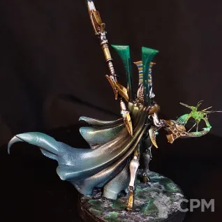 Описание картинки Necron Overlord (Lord) Alt от Arrowhead Miniatures по цене 1 500руб | Свободный Рынок Миниатюр - СРМ