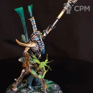 Описание картинки Necron Overlord (Lord) Alt от Arrowhead Miniatures по цене 1 500руб | Свободный Рынок Миниатюр - СРМ