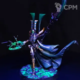 Описание картинки Necron Overlord (Lord) Alt от Arrowhead Miniatures по цене 1 500руб | Свободный Рынок Миниатюр - СРМ