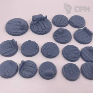 Описание картинки Комплект баз для TRENCH CRUSADE от Подземный человек по цене 300руб | Свободный Рынок Миниатюр - СРМ