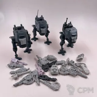 Описание картинки Три собраных IMPERIAL ARMOURED SENTINEL от Подземный человек по цене 500руб | Свободный Рынок Миниатюр - СРМ