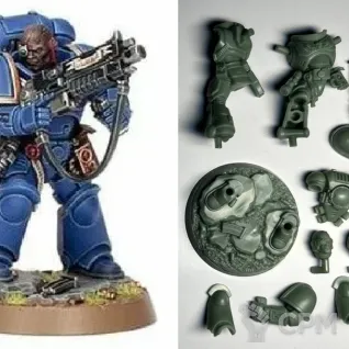 Описание картинки Space Marine Heroes – Series 4 Sergeant Marius. Литьё от ASSV по цене 100руб | Свободный Рынок Миниатюр - СРМ