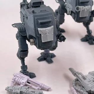 Описание картинки Три собраных IMPERIAL ARMOURED SENTINEL от Подземный человек по цене 500руб | Свободный Рынок Миниатюр - СРМ
