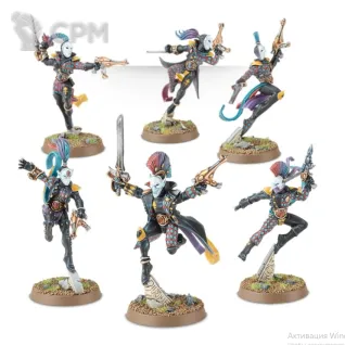 Описание картинки Harlequin troupe от Doom Brigade по цене 100руб | Свободный Рынок Миниатюр - СРМ