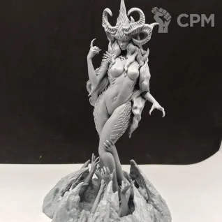 Описание картинки Demon Queen Slaanesh от WebWay 3D по цене 900руб | Свободный Рынок Миниатюр - СРМ