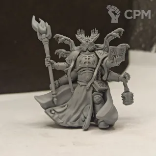 Описание картинки FOUR-ARMED SORCERER от WebWay 3D по цене 150руб | Свободный Рынок Миниатюр - СРМ