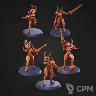 Описание картинки Eldar Female от WebWay 3D по цене 450руб | Свободный Рынок Миниатюр - СРМ