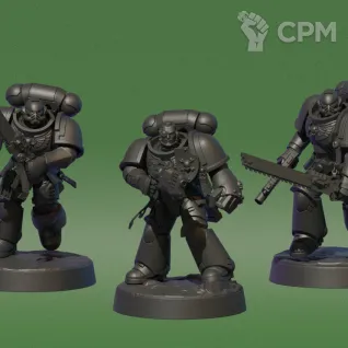 Описание картинки Assault Intercessor Squad (10 бойцов) от Tridax Forge по цене 350руб | Свободный Рынок Миниатюр - СРМ