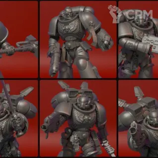 Описание картинки Assault Intercessor Squad (10 бойцов) от Tridax Forge по цене 350руб | Свободный Рынок Миниатюр - СРМ