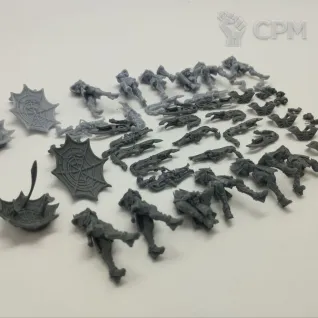 Описание картинки Warp Spiders (12 шт) от Studio Cockatoo по цене 100руб | Свободный Рынок Миниатюр - СРМ