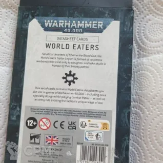 Описание картинки World Eaters Datasheet Cards (Англ) 10-й редакции от SaltyofAstrakhan по цене 400руб | Свободный Рынок Миниатюр - СРМ