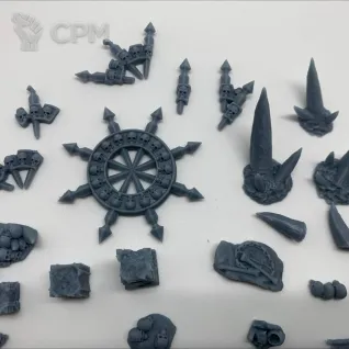 Описание картинки Битсы на подставки Chaos Skulls от Studio Cockatoo по цене 250руб | Свободный Рынок Миниатюр - СРМ