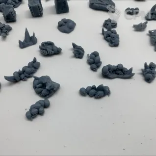 Описание картинки Битсы на подставки Chaos Skulls от Studio Cockatoo по цене 250руб | Свободный Рынок Миниатюр - СРМ