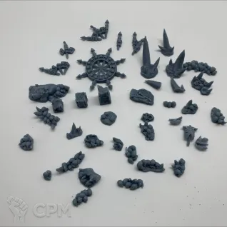 Описание картинки Битсы на подставки Chaos Skulls от Studio Cockatoo по цене 250руб | Свободный Рынок Миниатюр - СРМ