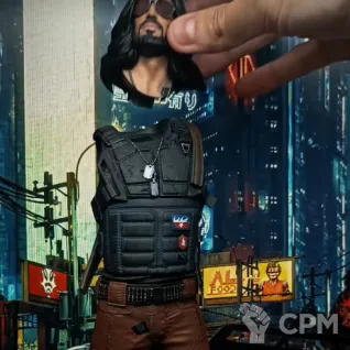 Описание картинки Джонни Сильверхенд (Cyberpunk 2077) от Lucky Pants по цене 100руб | Свободный Рынок Миниатюр - СРМ
