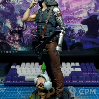 Описание картинки Джонни Сильверхенд (Cyberpunk 2077) от Lucky Pants по цене 100руб | Свободный Рынок Миниатюр - СРМ