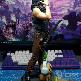 Описание картинки Джонни Сильверхенд (Cyberpunk 2077) от Lucky Pants по цене 100руб | Свободный Рынок Миниатюр - СРМ