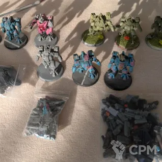 Описание картинки XV8 Crisis Battlesuit Team от rinaskela по цене 100руб | Свободный Рынок Миниатюр - СРМ
