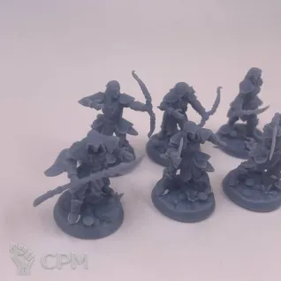 Описание картинки Лесные эльфы от Подземный человек по цене 300руб | Свободный Рынок Миниатюр - СРМ