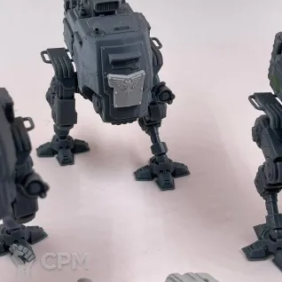 Описание картинки Три собраных IMPERIAL ARMOURED SENTINEL от Подземный человек по цене 500руб | Свободный Рынок Миниатюр - СРМ