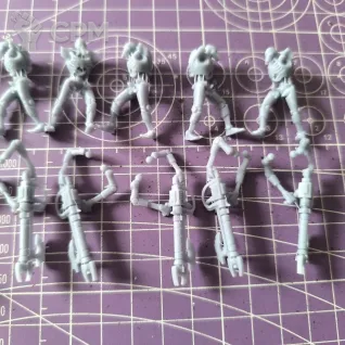 Описание картинки Necron warriors 10 штук - пачка 4 от Taptus по цене 100руб | Свободный Рынок Миниатюр - СРМ