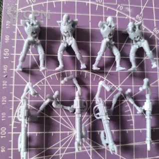 Описание картинки Necron warriors 10 штук - пачка 2 от Taptus по цене 100руб | Свободный Рынок Миниатюр - СРМ