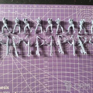 Описание картинки Necron warriors 10 штук - пачка 3 от Taptus по цене 100руб | Свободный Рынок Миниатюр - СРМ