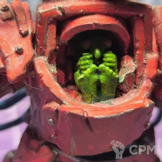 Описание картинки Warboss in Mega Armour ГРОТ от Taptus по цене 100руб | Свободный Рынок Миниатюр - СРМ