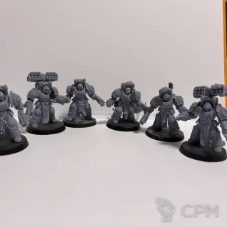 Описание картинки Deathwing Terminator Squad от Solo по цене 500руб | Свободный Рынок Миниатюр - СРМ