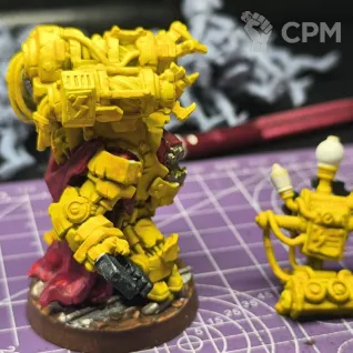 Описание картинки Big Mek in Mega Armour на магните от Taptus по цене 100руб | Свободный Рынок Миниатюр - СРМ