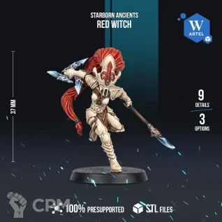 Описание картинки Red Witch\Jain Zar(Альт) от WebWay 3D по цене 325руб | Свободный Рынок Миниатюр - СРМ