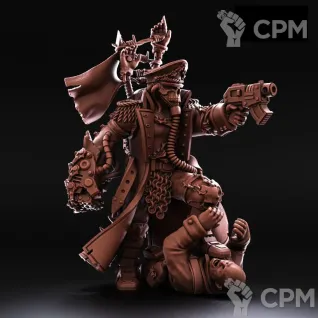 Описание картинки Renegade Death Division - Commissar от WebWay 3D по цене 120руб | Свободный Рынок Миниатюр - СРМ