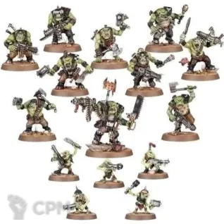 Описание картинки Boss Nob + 9x Boyz + 5x Gretchin из Starter Set 2026 (оригинал) от User32030 по цене 100руб | Свободный Рынок Миниатюр - СРМ