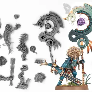 Описание картинки Saurus Astrolith Bearer от LooneShroomFoundry по цене 100руб | Свободный Рынок Миниатюр - СРМ