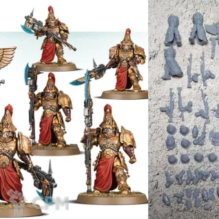 Описание картинки Custodian Wardens Vexilus Praetor от 3Д-Печка по цене 500руб | Свободный Рынок Миниатюр - СРМ