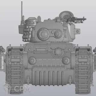 Описание картинки Rogal Dorn Battle Tank / Боевой танк «Рогал Дорн» от MOKROEMESTO по цене 100руб | Свободный Рынок Миниатюр - СРМ