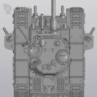 Описание картинки Rogal Dorn Battle Tank / Боевой танк «Рогал Дорн» от MOKROEMESTO по цене 100руб | Свободный Рынок Миниатюр - СРМ