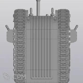 Описание картинки Rogal Dorn Battle Tank / Боевой танк «Рогал Дорн» от MOKROEMESTO по цене 100руб | Свободный Рынок Миниатюр - СРМ