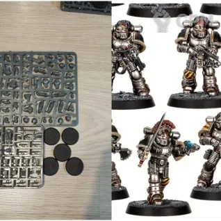 Описание картинки Horus Heresy Tactical squad mk2 +сержант пак от TRNK по цене 100руб | Свободный Рынок Миниатюр - СРМ