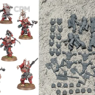 Описание картинки Khorne Berzerkers от 3Д-Печка по цене 600руб | Свободный Рынок Миниатюр - СРМ