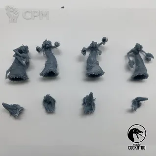 Описание картинки Flamers of Tzeentch 4 шт от Studio Cockatoo по цене 100руб | Свободный Рынок Миниатюр - СРМ