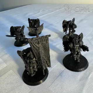 Описание картинки Blood Angels Sanguinary Guard от mak6389 по цене 300руб | Свободный Рынок Миниатюр - СРМ