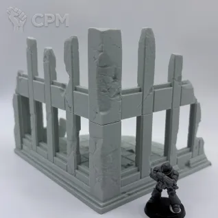 Описание картинки Руины гражданские (WH40K, kill team etc) от Хроники Печати по цене 200руб | Свободный Рынок Миниатюр - СРМ