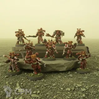 Описание картинки Khorne berserkers от DmitriiK по цене 100руб | Свободный Рынок Миниатюр - СРМ