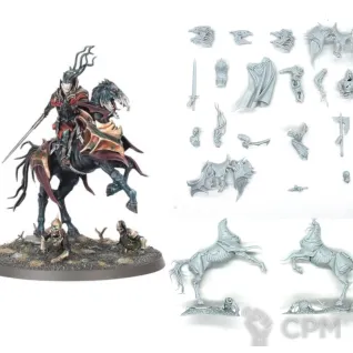 Описание картинки Vampire Lord On Nightmare Steed от Red Rooster по цене 100руб | Свободный Рынок Миниатюр - СРМ