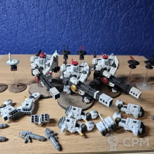 Описание картинки Broadside battlesuit x3 оригинал от omegon92 по цене 100руб | Свободный Рынок Миниатюр - СРМ