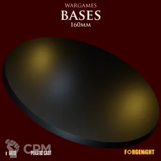Описание картинки Wargame Bases 160mm | Пластиковая подставка от ForgeNight по цене 300руб | Свободный Рынок Миниатюр - СРМ