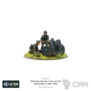 Описание картинки Blitzkrieg German 75mm LeiG 18 light artillery от  по цене 900руб | Свободный Рынок Миниатюр - СРМ