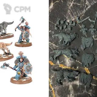 Описание картинки Wolf Guard Headtakers with Hunting Wolves (scan) от badmorning по цене 400руб | Свободный Рынок Миниатюр - СРМ