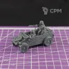Описание картинки Немецкий автомобиль Kübelwagen с водителем и стрелком (версия DAK) /масштаб 1:56 /28мм от DModels по цене 360руб | Свободный Рынок Миниатюр - СРМ - изображение - №2